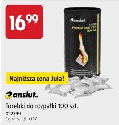 Torebki do rozpałki anslut 100 szt. promocja w Jula