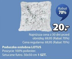 Poduszka ozdobna LOTUS promocja w Jysk