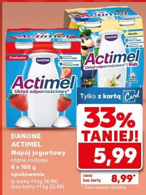 Napój jogurtowy Actimel różne rodzaje promocja w Kaufland