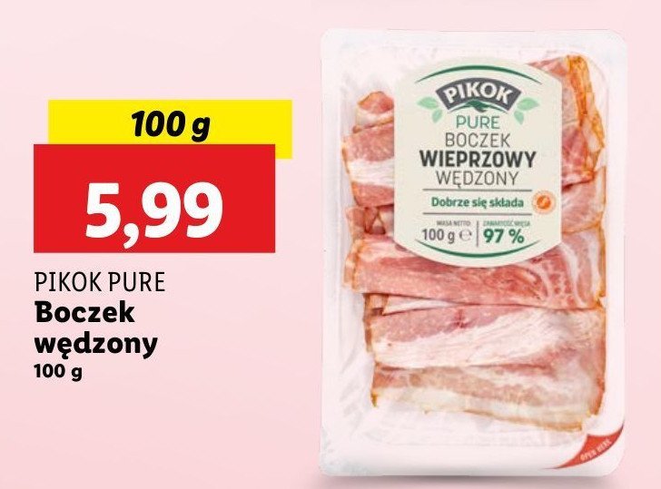Boczek wedzony Pikok pure promocja