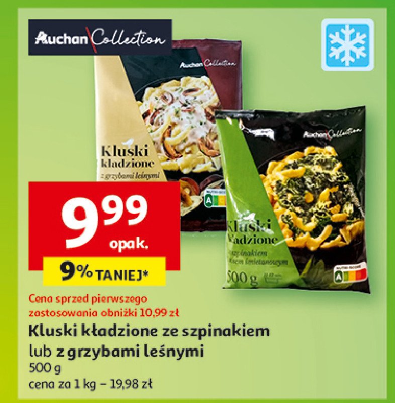 Kluski kładzione z grzybami leśnymi AUCHAN COLLECTION promocja