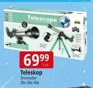 Teleskop Dromader 20x 30x 40x promocja w Leclerc