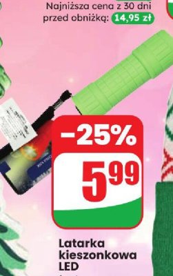 Latarka kieszonkowa LED promocja w Dino