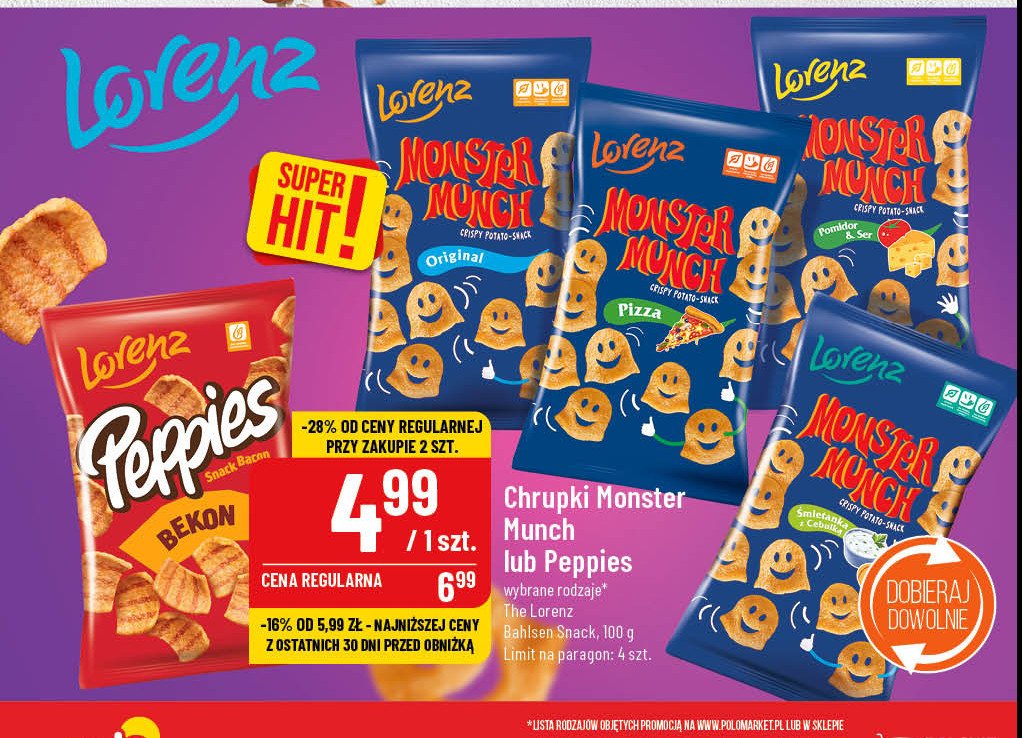 Chrupki bekonowe Lorenz Peppies promocja