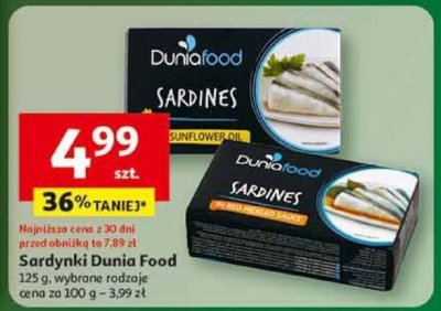 Sardynki Dunia Food promocja w Auchan