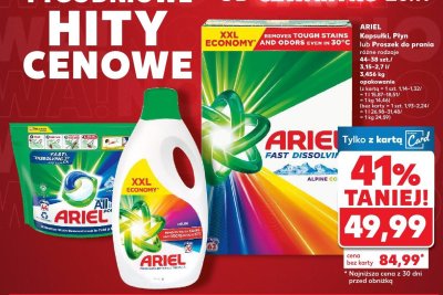 Proszek do prania Ariel, różne rodzaje promocja w Kaufland