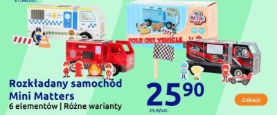 Rozkładany samochód Mini Matters 6 elementów promocja w Action