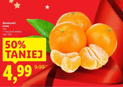 Mandarynki luzem promocja w Lidl