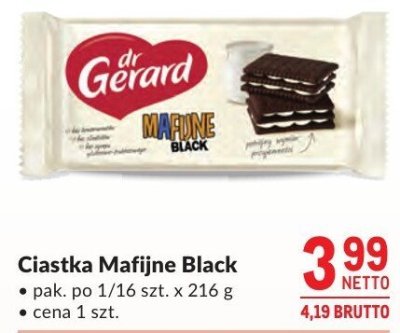 Ciastka Mafijne Black dr Gerard promocja w Makro