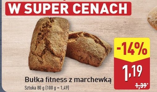 Bułka fitness z marchewką promocja