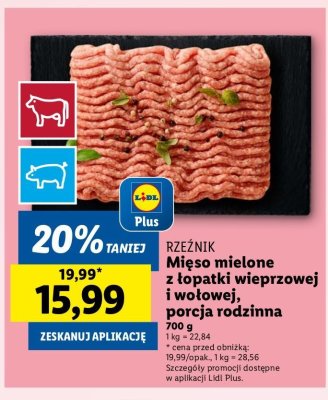 Mięso mielone z łopatki wieprzowej i wołowej Rzeźnik codzienna dostawa promocja