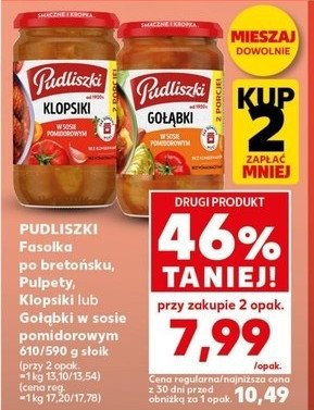 Gołąbki w sosie pomidorowym Pudliszki promocja