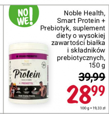 Suplement smart protein + prebiotyk Noble health promocja