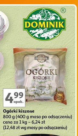 Ogórki kiszone Dominik promocja w Auchan