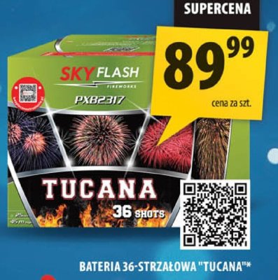 Bateria 36-strzałowa Tucana promocja w Arhelan