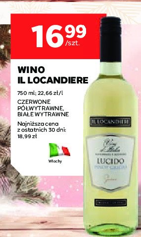 Wino Il locandiere lucido promocja w Stokrotka