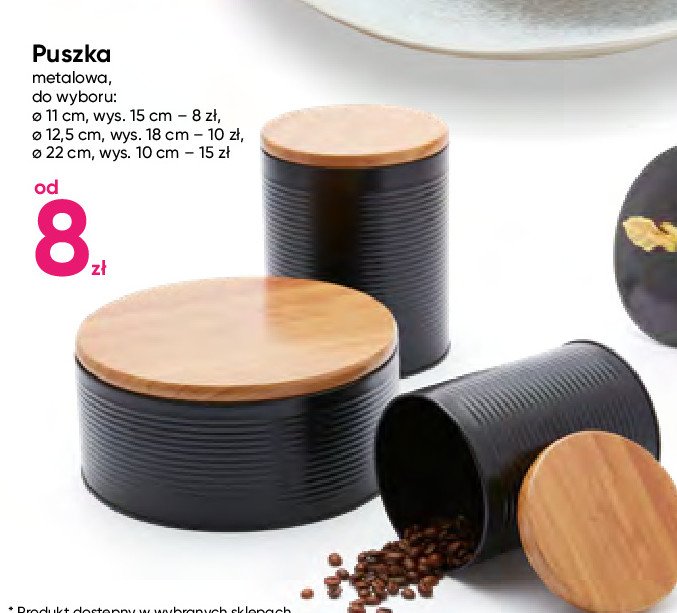 Puszka metalowa 11 x 15 cm promocja
