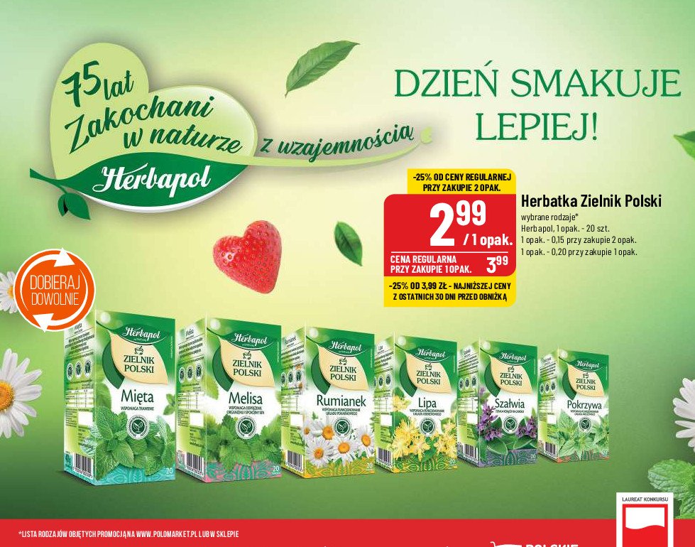 Herbatka pokrzywa Herbapol zielnik polski promocja