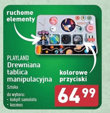 Tablica manipulacyjna kosmos Playland promocja