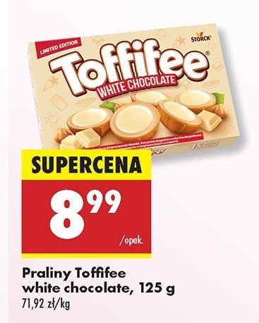 Bombonierka white chocolate Toffifee promocja w Biedronka