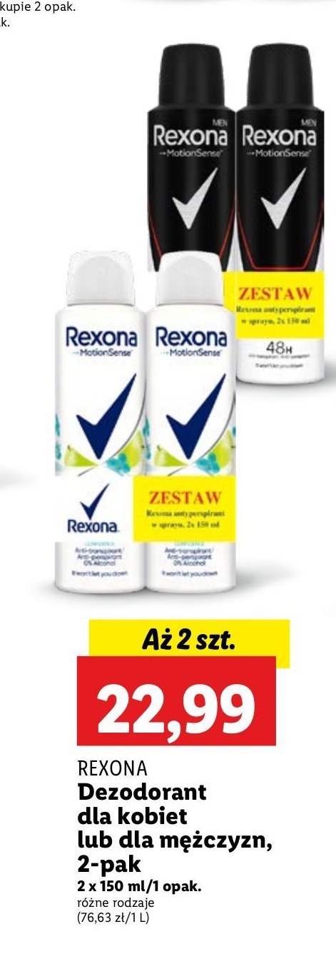 Dezodorant blue poppy & apple Rexona stay fresh promocja