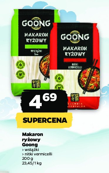 Makaron ryżowy wstążki Goong promocja