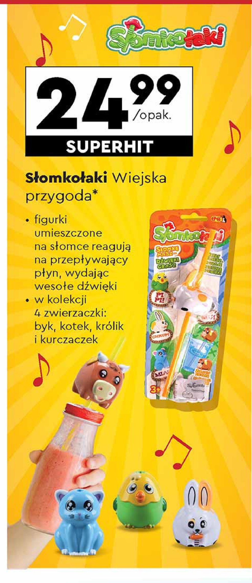 Słomkołaki króliczek promocja w Biedronka