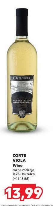 Wino CORTE VIOLA CHARDONNAY promocja