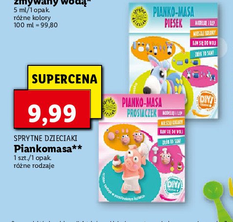 Pianko-masa piesek Sprytne dzieciaki promocja