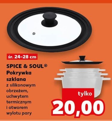 Pokrywka szklana z silikonowym obrzeżem promocja w Kaufland