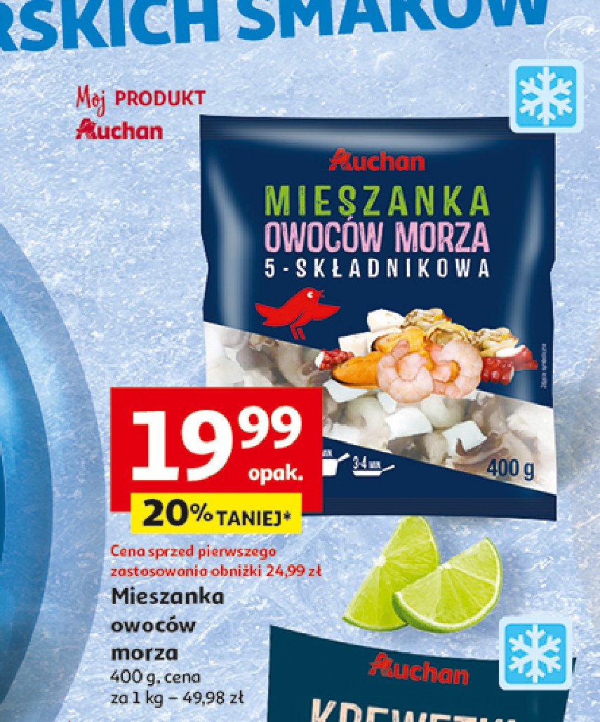 Mieszanka owoców morza 5-składnikowa Auchan promocja