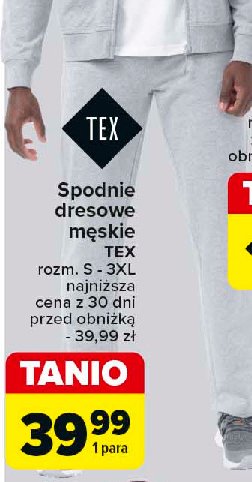 Spodnie dresowe męskie s-3xl Tex promocja