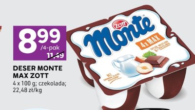 Deser Monte Max czekolada promocja w Stokrotka
