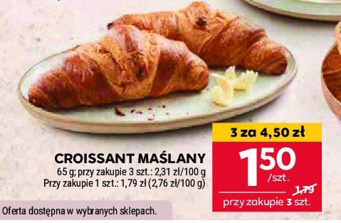 Croissant maślany promocja w Stokrotka