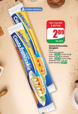 Ciasto francuskie  promocja w Dino
