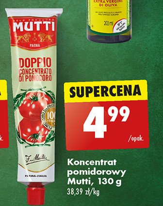 Koncentrat pomidorowy w tubie Mutti promocja w Biedronka