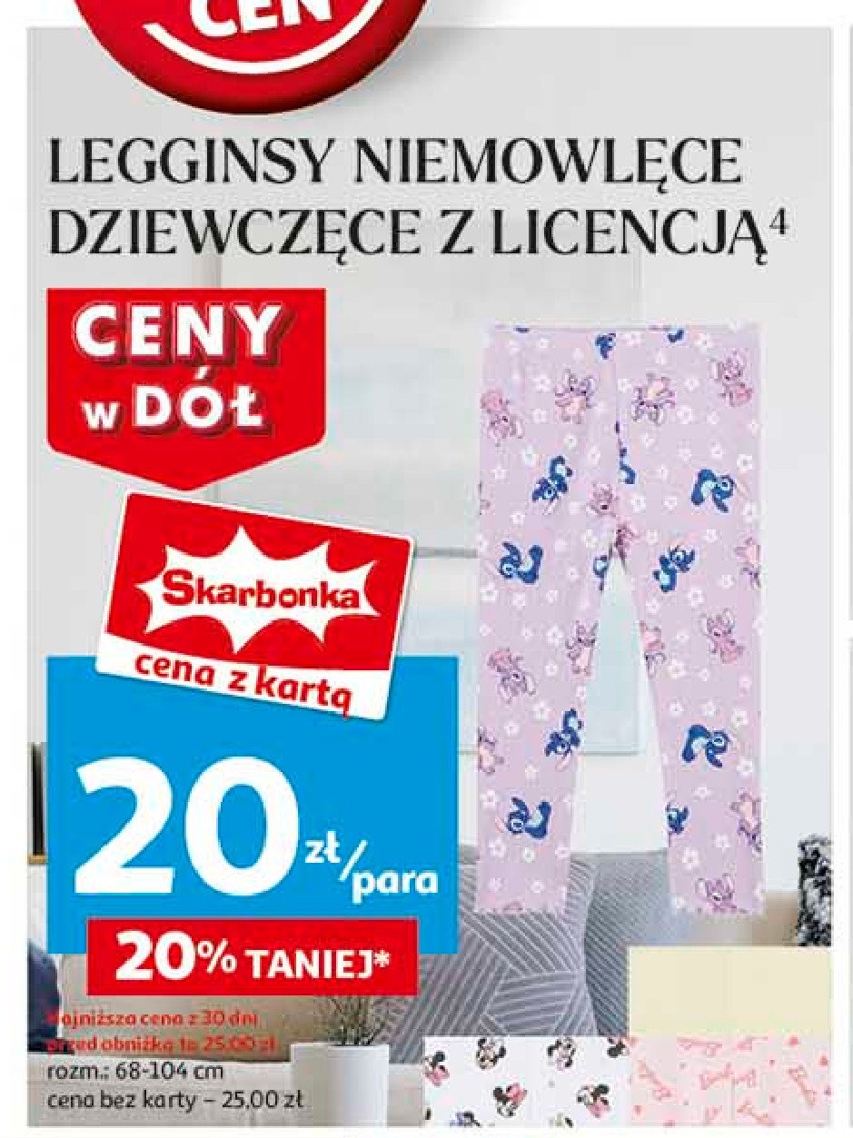 Legginsy niemowlęce Auchan inextenso promocja w Auchan