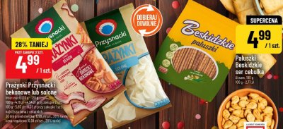 Prażynki Przysnacki bekonowe Intersnack promocja w POLOmarket