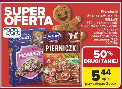 Pierniczki do przygotowania GELLWE 350 g różne rodzaje promocja w Carrefour