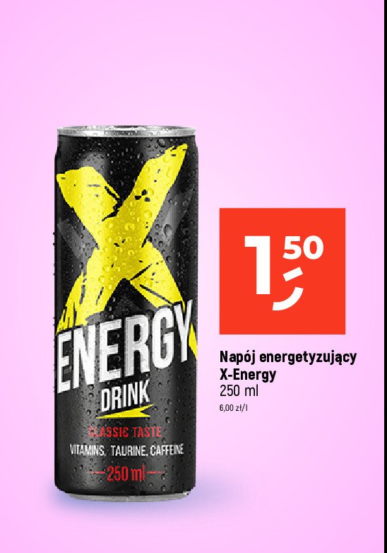 Napój classic X-energy promocja
