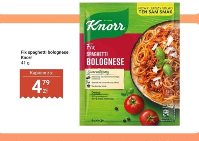 Fix spaghetti bolognese  promocja w Dino
