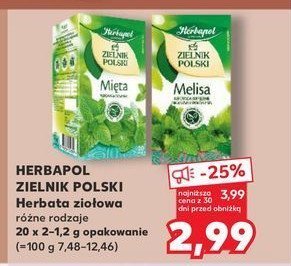 Herbatka melisa Herbapol promocja