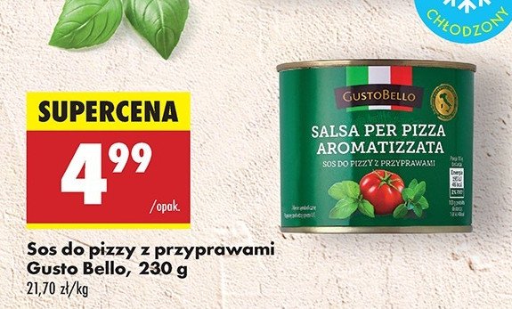Sos do pizzy z przyprawami Gustobello promocja