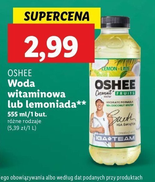 Woda lemon-lime promocja