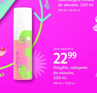 Odżywka do włosów wygładzająco-ochronna Only bio Onlybio promocja w Rossmann