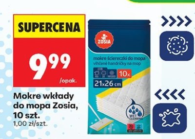Mokre wkłady do mopa Zosia promocja w Biedronka