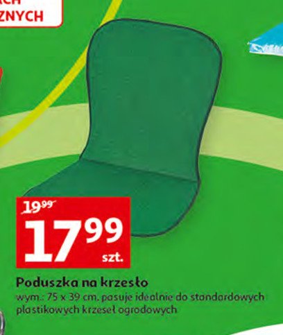 Poduszka na krzesło 75 x 39 cm promocja