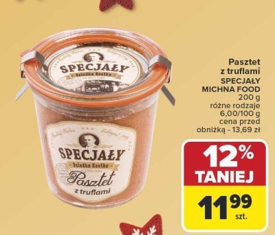 Pasztet z truflami Specjały Michna Food promocja w Carrefour