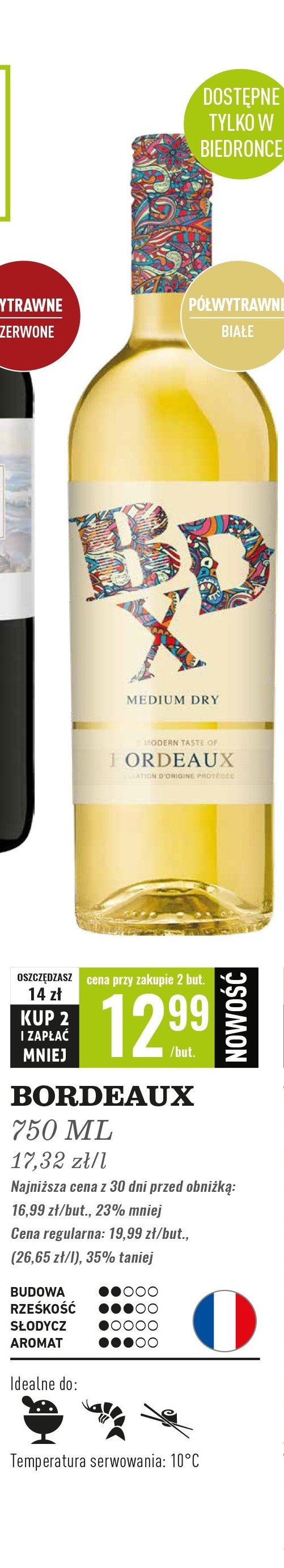 Wino BORDEAUX promocja
