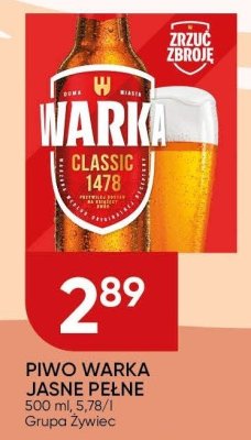 Piwo Warka Jasne Pełne promocja w Chata Polska